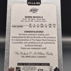 2018 UD Chronology Franchise History Bernie Nicholls Auto - pikkukuva 2