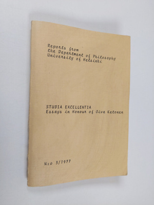 Oiva Ketonen : Studia excellentia : essays in honour of O...