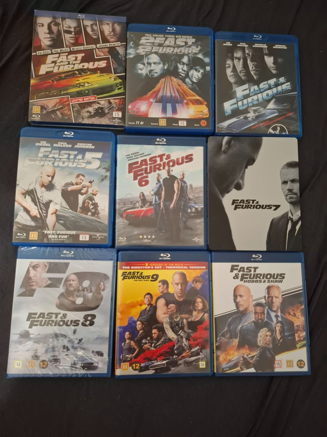 Fast And Furious Paketti Ja Hobbs&Shaw Nordic Bluray