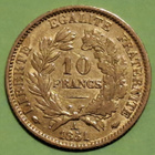 Ranska 10 Francs 1851 kultaraha, kunto ok. - pikkukuva 2