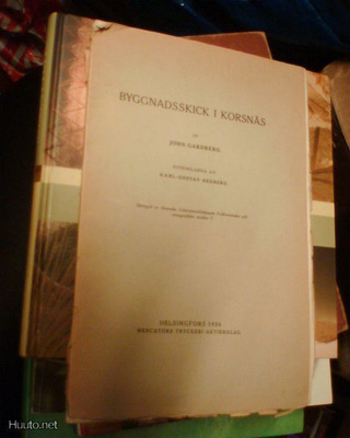 John Gardberg BYGGNADSSKICK I KORSNÄS ( 1 p. 1934 ) Sis.pk:t