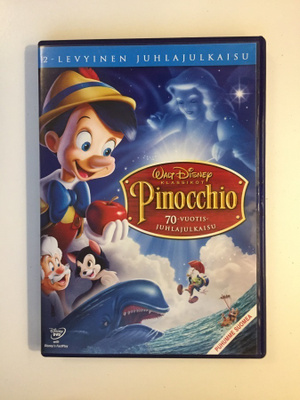 Pinocchio (1940) Disney Klassikko 2 (DVD) Puhuttu Suomeksi