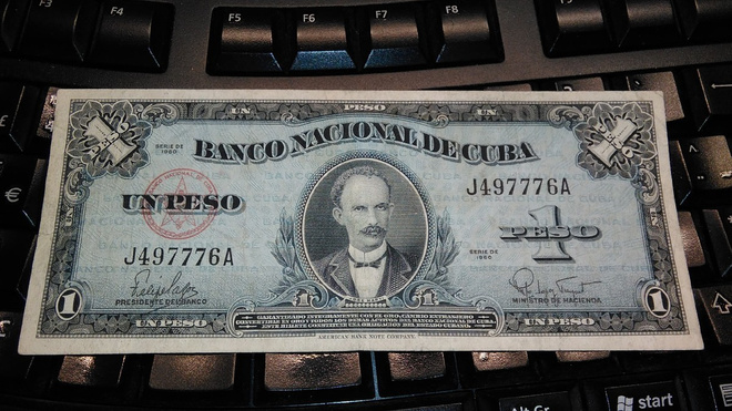 Kuuba Cuba 1 Peso 1960 P77b sn776 VF-