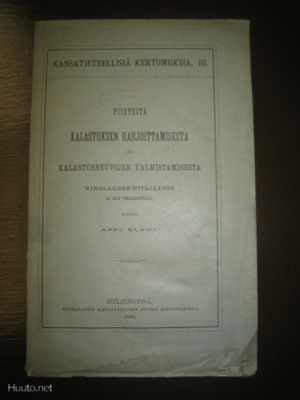 Klami, Abel. Piirteitä kalastuksen harjoittamisesta  (1893)