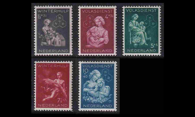 Alankomaat 423-7 * Voor het Kind (1944)