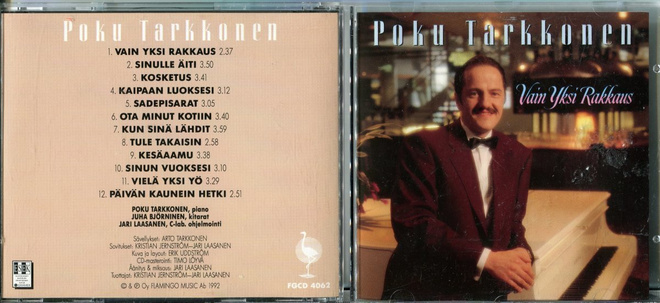 POKU TARKKONEN . CD-LEVY . VAIN YKSI RAKKAUS