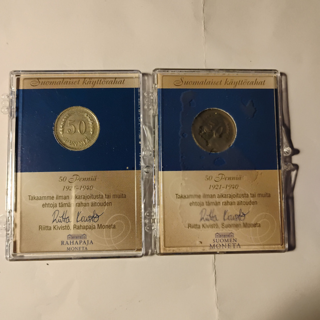 Nikkeli 50 pennit