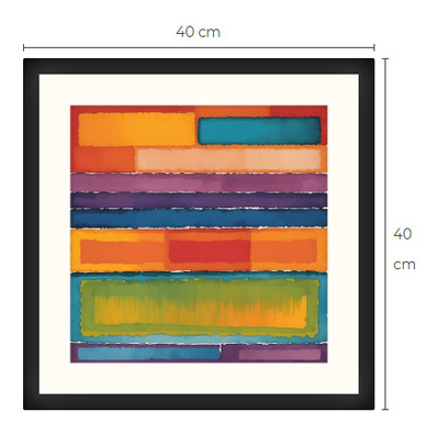 Uusi uniikki abstrakti art print taulu 40 cm x 40 cm