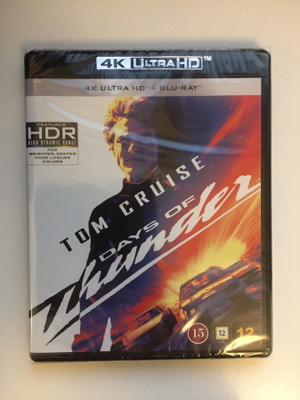 Days of Thunder (4K Ultra HD + Blu-ray) (2 disc) 1990 (UUSI)