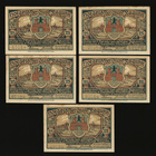 Saksa Notgeld 5 x 25, 4 x 50 Pfg, Raguhn 1921 - pikkukuva 3