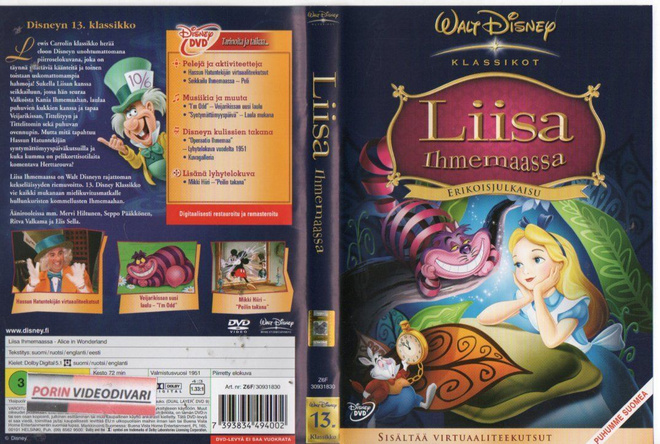 Liisa Ihmemaassa (Disney)	(25 728)	k	-FI-	DVD	suomik.		eriko