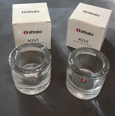 2kpl Iittala Kivi tuikkua