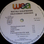 NATALI KAUFMANN :: ENLÉVEMENT DEMANDÉ :: VINYYLI  LP    1983 - pikkukuva 4