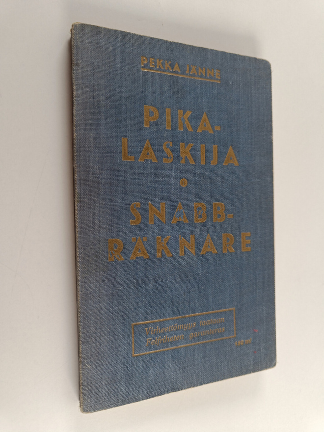 Pekka Jänne : Pikalaskija Snabbräknare