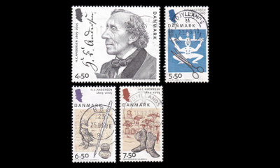 Tanska 1396-9 o Hans Christian Andersen 200v (2005)
