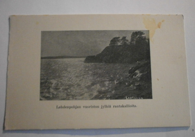 Laatokka, Lahdenpohjan vuoriston rantakallioita, mv pk, ei p