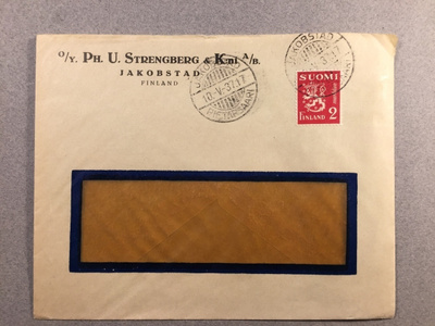 Firmakuori, Ph. U. Strengberg & K:ni Pietarsaari 1937