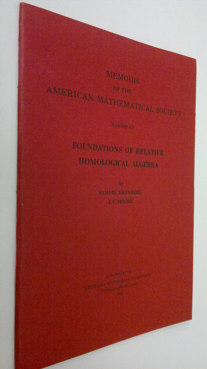 Samuel Eilenberg : Foundations of realtive homologigal al...