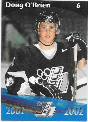 2001-02 Hull Olympiques #6 Doug O`Brien ex- Lukko farmi