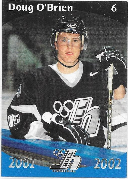 2001-02 Hull Olympiques #6 Doug O`Brien ex- Lukko farmi