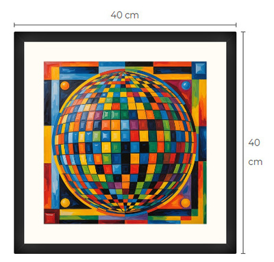Uusi uniikki abstrakti art print taulu 40 cm x 40 cm