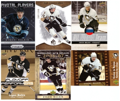 6 x EVGENI MALKIN Pittsburgh Penguins Erikois Kortteja