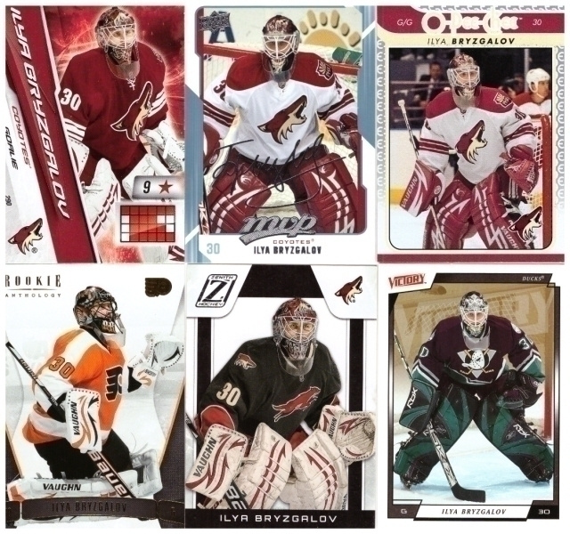 6 x Mv ILYA BRYZGALOV Coyotes, Flyers, Ducks