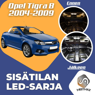 Opel Tigra B Sisätilan LED-sarja 5-osainen