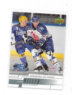 2001-02 DEL #192 Jason Miller , Nurnberg ex HPK