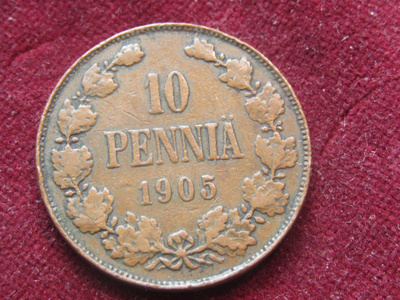 10 penniä 1905
