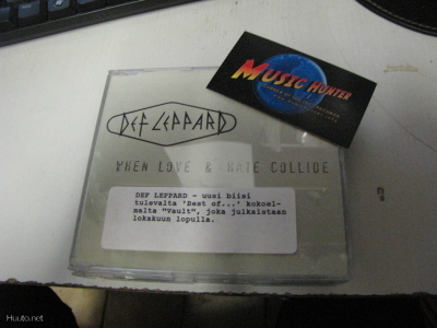 DEF LEPPARD - WHEN LOVE & HATE COLLIDE PROMO CD SINGLE +