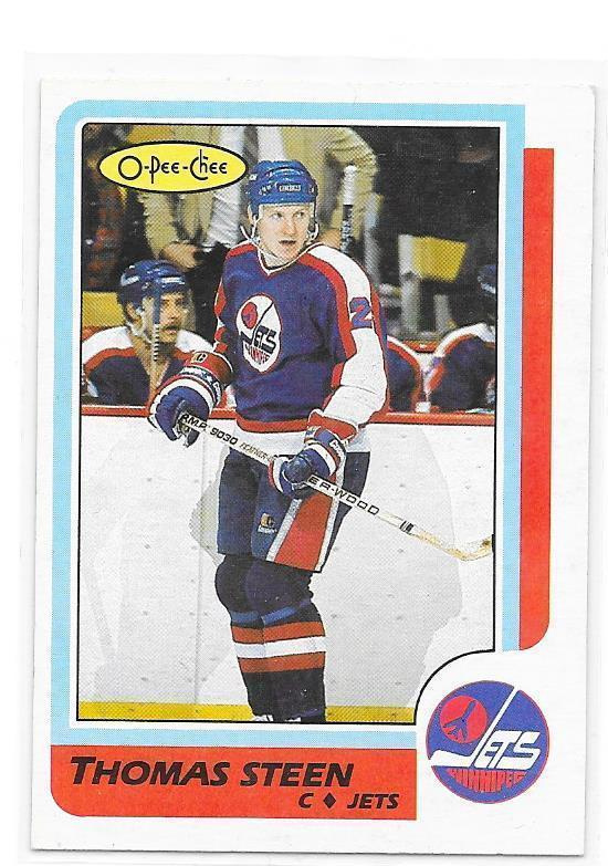 1986-87 OPC #257 Thomas Steen Winnipeg Jets