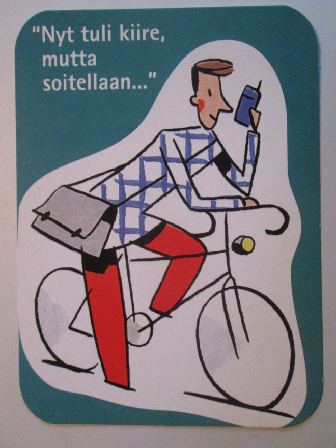 KULKEMATON NOKIA rinGO PUHELIMEN MAINOSKORTTI MINIMOI
