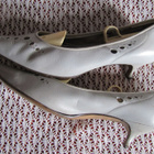 Vaaleat VINTAGE korkokengät, koko 6½, 37-38 - pikkukuva 3