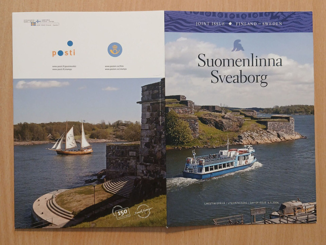 Kansio  Suomenlinna - Sveaborg. Suomen ja Ruotsin yhteisj.