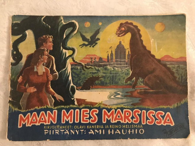 Reino Helismaa: Maan mies Marsissa -sarjakuvakirja