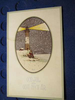 God Jul och Gott Nytt År. Franz John. Postikortti