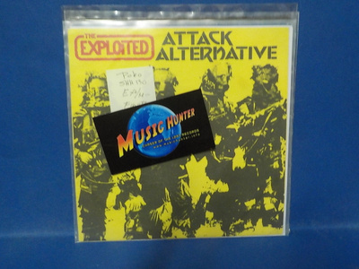 THE EXPLOITED - ATTACK ALTERNATIVE EX+/M- FIN -82 7" SINGLE