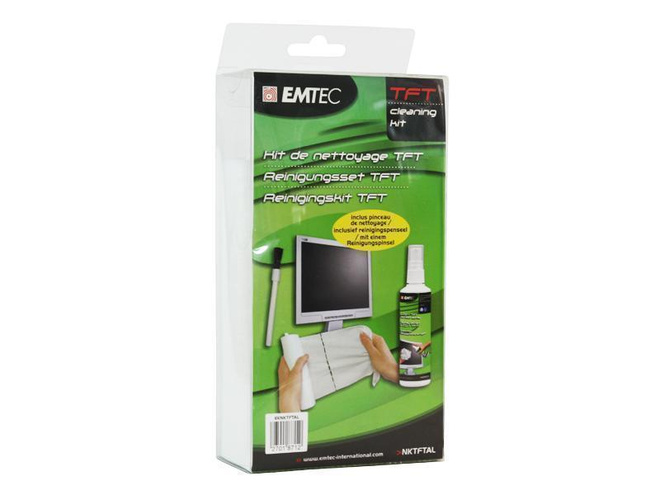 EMTEC Puhdistussarja LCD ja TFT Näytöille, 3 osaa *UUSI*