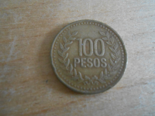 1994 Colombia 100 Pesos Coin