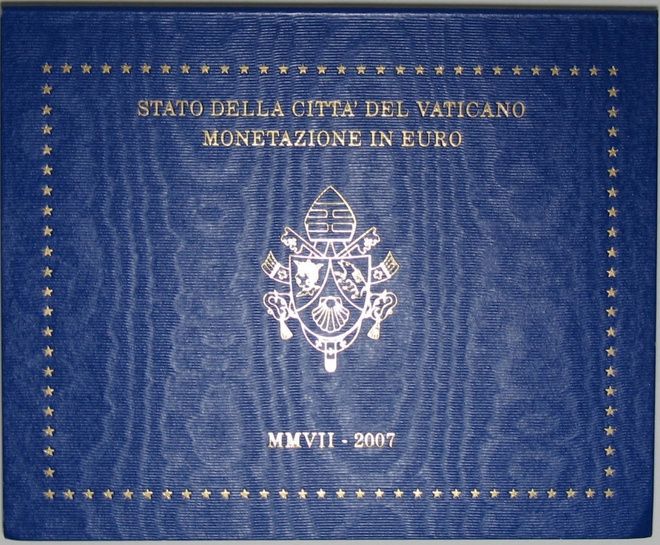 2007 VATIKAANI 1c- 2euro BU KANSIOSSA