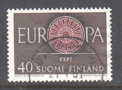 1960 Europa Cept 40 mk loistoleimalla