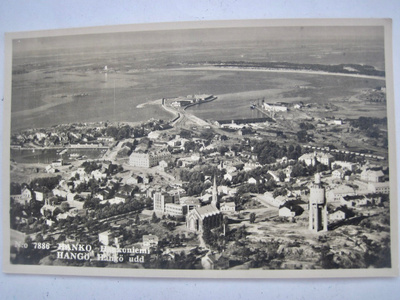 VANHA Postikortti Hanko 1950-l Karhumäki