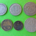 Vanhoja Neuvostoliitto rahoja 10 kpl 1930 luku ym. vuosilta - pikkukuva 1