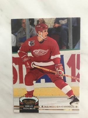 1992-93 Topps Stadium Club Member Choice Sergei Fedorov #244