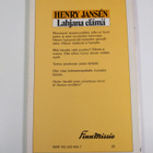 Henry Jansen : Lahjana elämä - pikkukuva 2