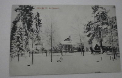 Evijärvi, Kettusaari, talvikuva, vanha mv pk, p. 1907