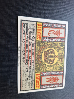 Saksa Kriegsgeld Stadt Jena 1 Mark 1921