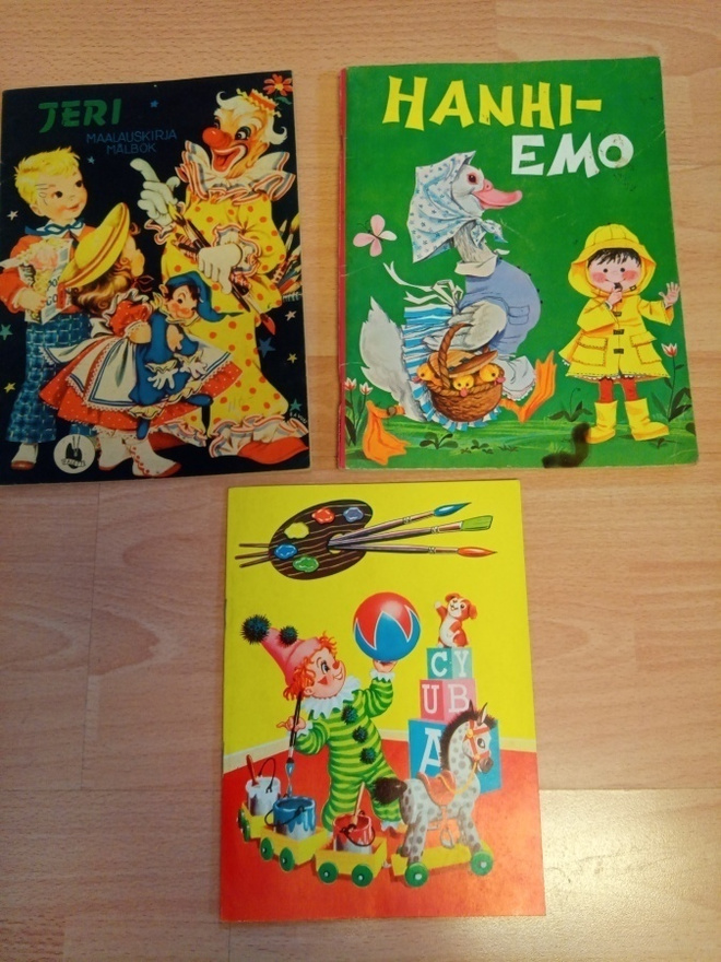 Vanhoja väritys ja maalauskirjoja