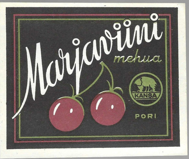 JUOMAETIKETTI KANSA PORI MARJAVIINI MEHUA SILEÄ